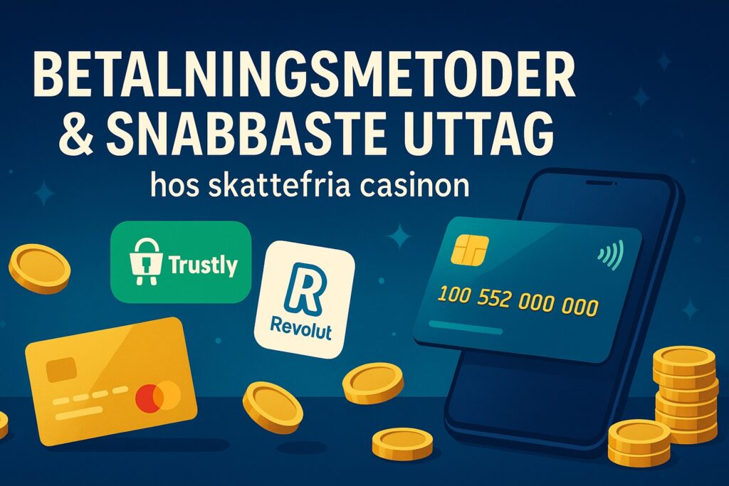 skattefria casinon Betalningsmetoder & snabbaste uttag